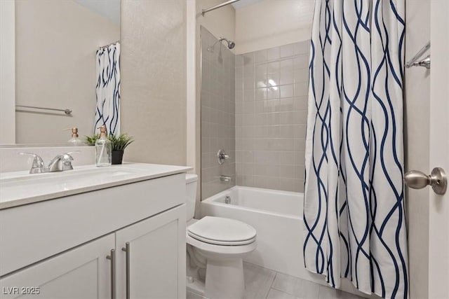 10057 Matter Overlook Dr, Las Vegas, NV 89178 - full bath with shower / bath combo with shower curtain, vanity, and toilet