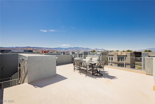 8095 Carpenter Creek Ave, Las Vegas, NV 89113 - view of patio featuring a mountain view