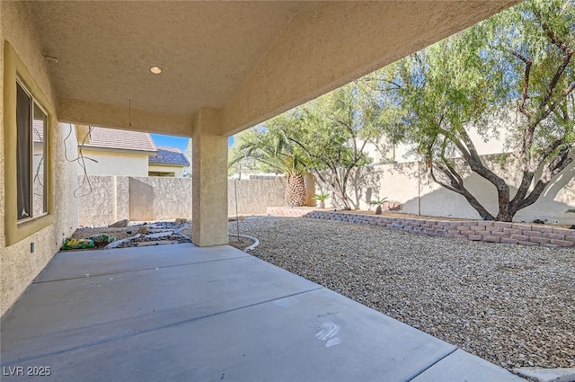 view of patio / terrace featuring a fenced backyard