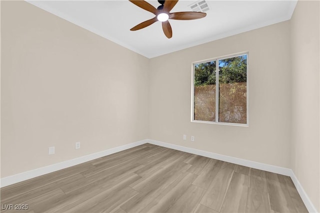 177 Rocky Star St, Henderson, NV 89012 - unfurnished room with ceiling fan, wood finished floors, and baseboards