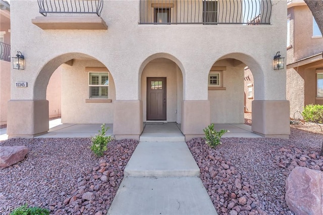 10345 Howling Coyote Ave, Las Vegas, NV 89135 - entrance to property with stucco siding