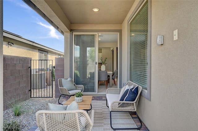 9903 Spinel Pl, Las Vegas, NV 89143 - view of patio / terrace featuring a gate