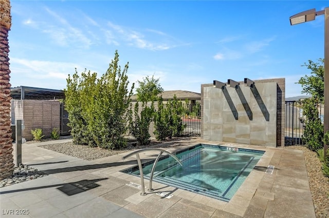 9903 Spinel Pl, Las Vegas, NV 89143 - view of swimming pool featuring a hot tub and a swimming pool