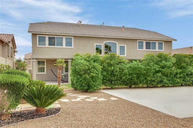9046 Barium Rock Ave, Las Vegas, NV 89143 - rear view of property featuring a patio and stucco siding