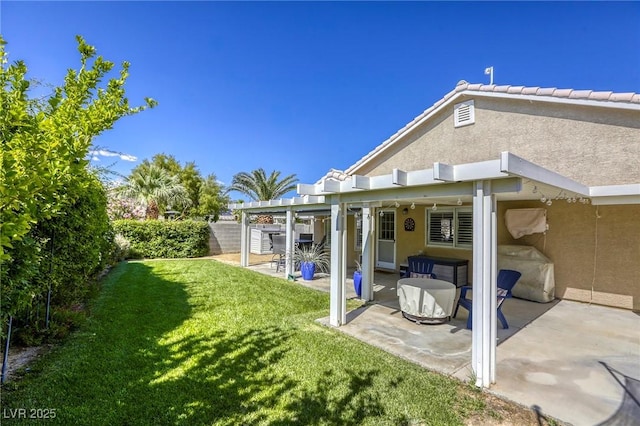 6021 Winter Meadow St, Las Vegas, NV 89130 - rear view of property featuring a patio and stucco siding