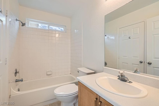 3619 Bixbee Ct, Las Vegas, NV 89129 - full bathroom with vanity, toilet, and shower / bath combination