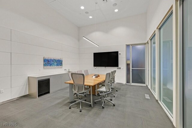 3726 Las Vegas Blvd Unit 1902, Las Vegas, NV 89158 - home office with carpet floors and recessed lighting
