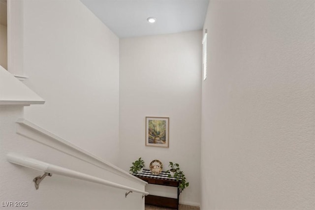 view of stairway