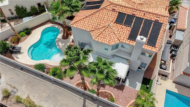 4 Tarryall Ter, Henderson, NV 89074 - view from above of property featuring a pool