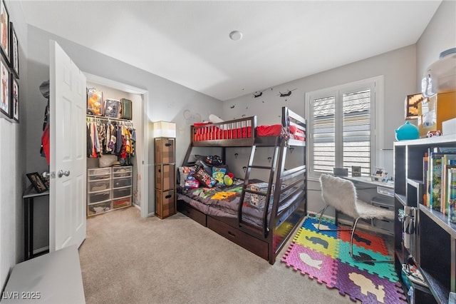 3854 Stadium Ave, Las Vegas, NV 89120 - carpeted bedroom with a desk and a closet