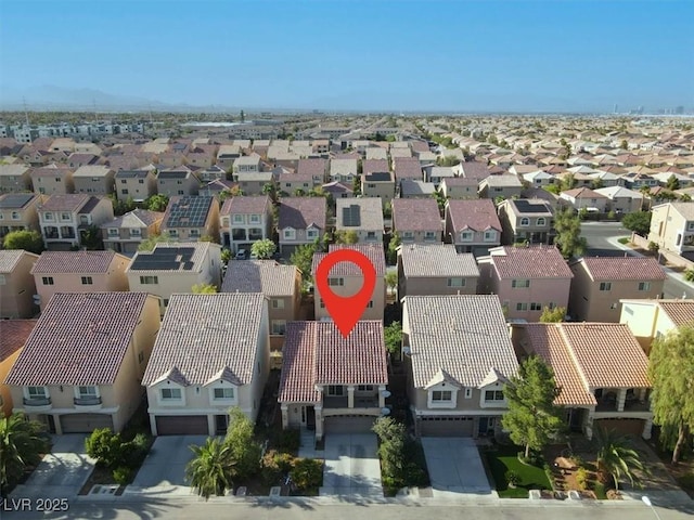 aerial perspective of suburban area