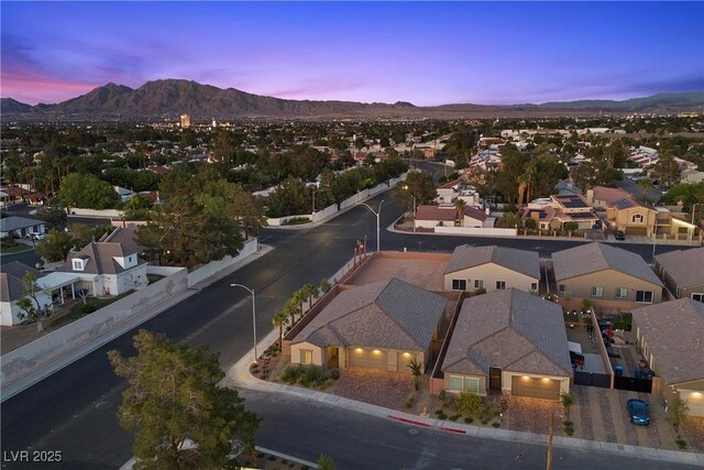 3706 Etendre Ct, Las Vegas, NV 89121 - aerial perspective of suburban area with mountains