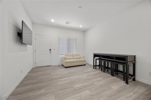 3706 Etendre Ct, Las Vegas, NV 89121 - foyer entrance with light wood-style flooring, baseboards, and recessed lighting