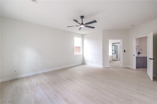 3065 Blue Monaco St, Las Vegas, NV 89117 - unfurnished room with a ceiling fan and light wood-type flooring