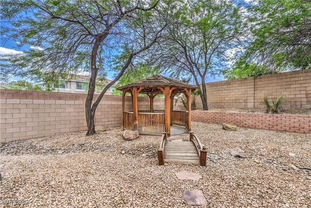 3065 Blue Monaco St, Las Vegas, NV 89117 - fenced backyard featuring a gazebo