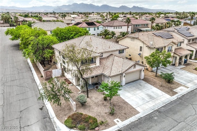 3065 Blue Monaco St, Las Vegas, NV 89117 - aerial view of residential area with a mountain backdrop