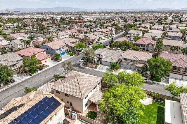 3065 Blue Monaco St, Las Vegas, NV 89117 - aerial perspective of suburban area featuring a mountain backdrop