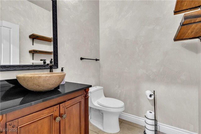 7545 Fontera Ct, Las Vegas, NV 89139 - half bath with toilet, tile patterned flooring, and vanity