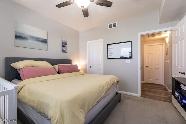 6955 N Durango Dr Unit 2081, Las Vegas, NV 89149 - carpeted bedroom featuring baseboards and ceiling fan