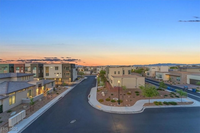 aerial view of residential area