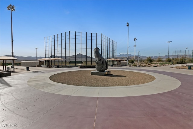 8547 Benidorm Ave, Las Vegas, NV 89178 - view of community with a gazebo and a mountain view