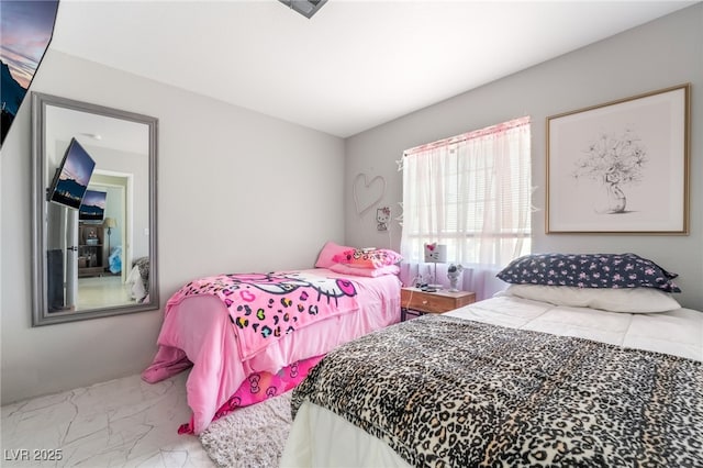 3145 Tarpon Dr, Las Vegas, NV 89120 - bedroom with marble look tile flooring