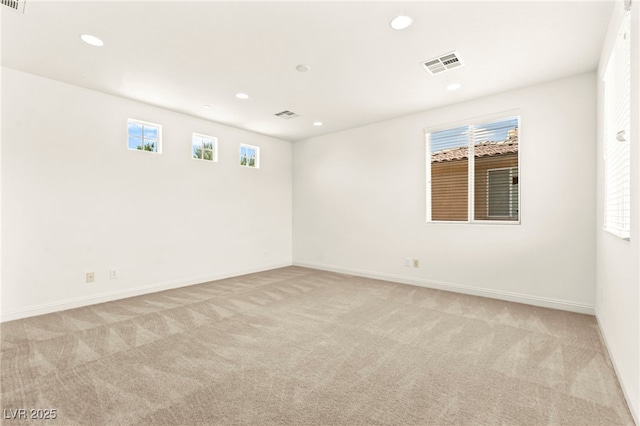 1252 Casa Palermo Cir, Henderson, NV 89011 - spare room with light carpet, recessed lighting, and baseboards