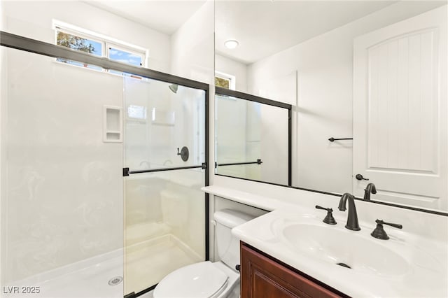 1252 Casa Palermo Cir, Henderson, NV 89011 - full bath with toilet, a shower stall, and vanity