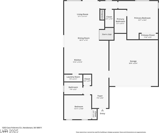 1252 Casa Palermo Cir, Henderson, NV 89011 - home floor plan