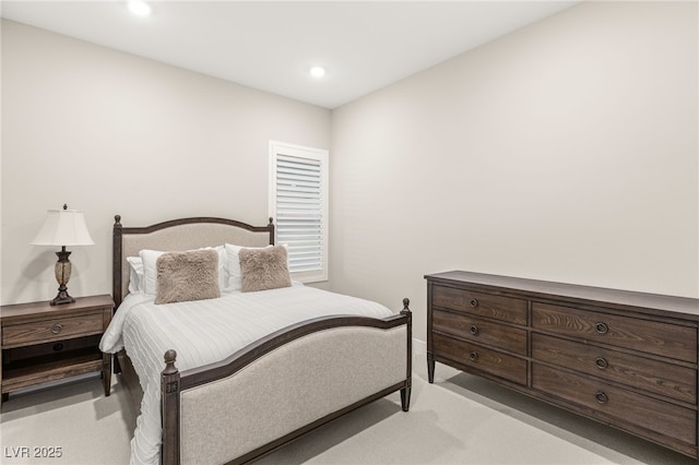 bedroom featuring recessed lighting