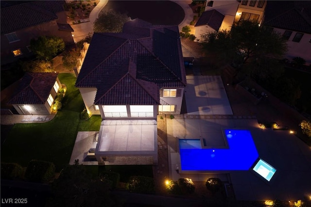 2900 Valvent Ct, Henderson, NV 89044 - view of aerial view at twilight
