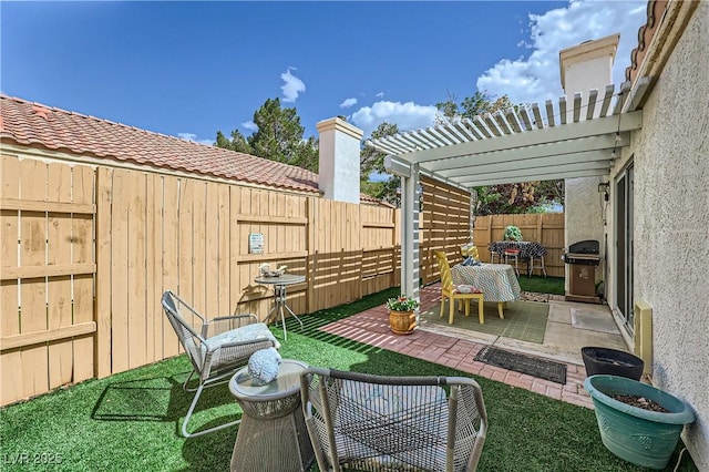 5401 Bugle Way Unit 103, Las Vegas, NV 89108 - view of yard with a pergola and a patio area