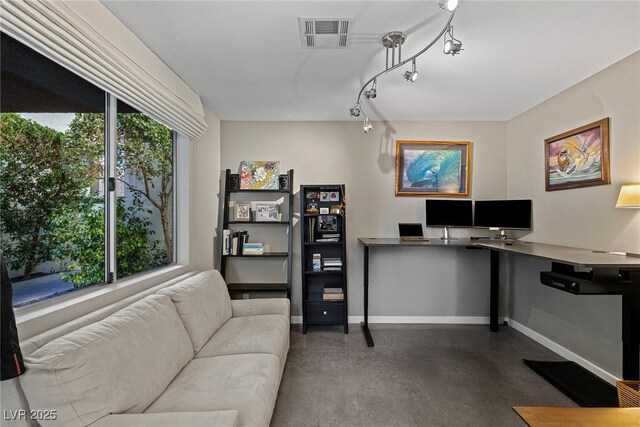 2672 Mystere Ct, Las Vegas, NV 89117 - office with concrete flooring and baseboards