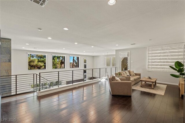2672 Mystere Ct, Las Vegas, NV 89117 - living room featuring recessed lighting and dark wood-style flooring