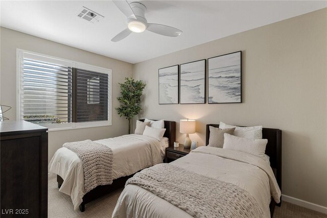 2672 Mystere Ct, Las Vegas, NV 89117 - bedroom featuring carpet flooring and ceiling fan