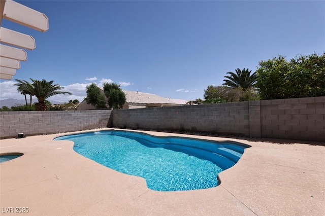 6016 Bungalow Bay St, Las Vegas, NV 89130 - view of swimming pool featuring a fenced backyard and a patio area