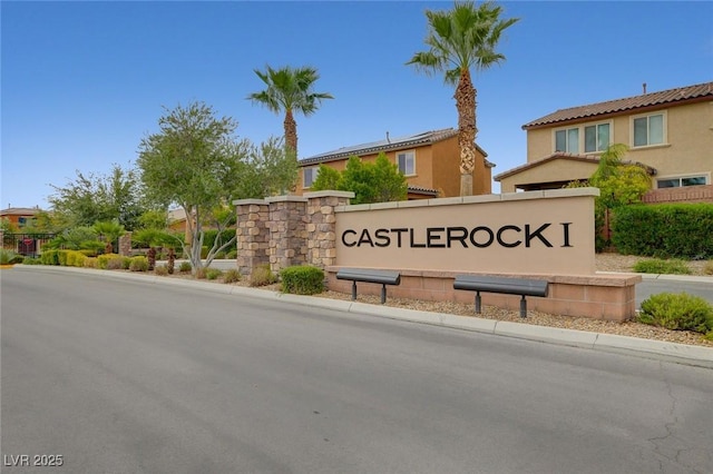 view of community / neighborhood sign