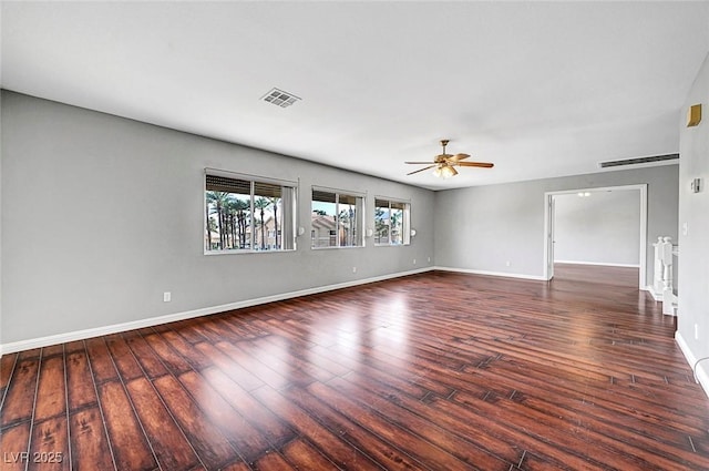 10135 Diving Duck Ave, Las Vegas, NV 89117 - spare room featuring wood finished floors, a ceiling fan, and baseboards