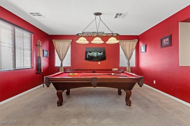 8723 Melissa Meadows St, Las Vegas, NV 89131 - recreation room featuring carpet, billiards, and baseboards