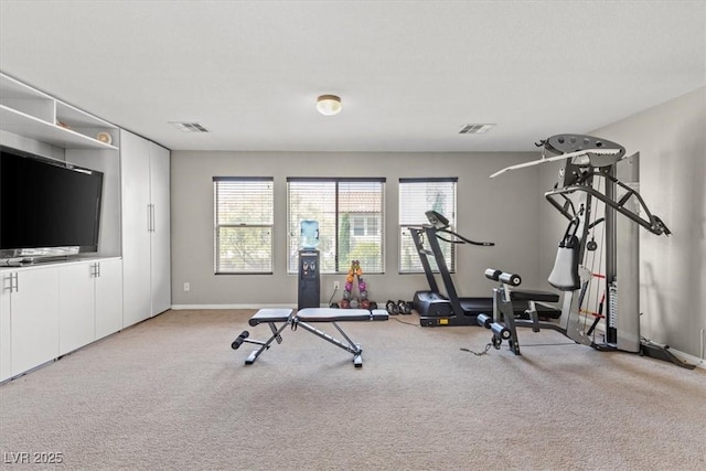 8723 Melissa Meadows St, Las Vegas, NV 89131 - exercise room with light colored carpet and baseboards