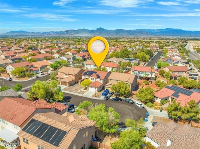 8723 Melissa Meadows St, Las Vegas, NV 89131 - aerial perspective of suburban area with mountains
