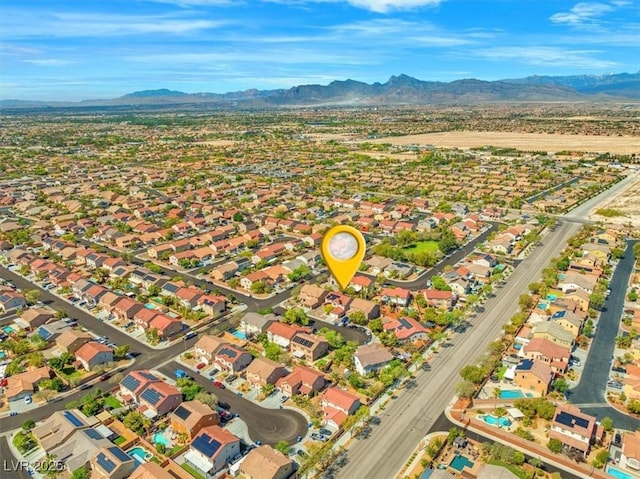 8723 Melissa Meadows St, Las Vegas, NV 89131 - view of property location with a mountain backdrop and nearby suburban area