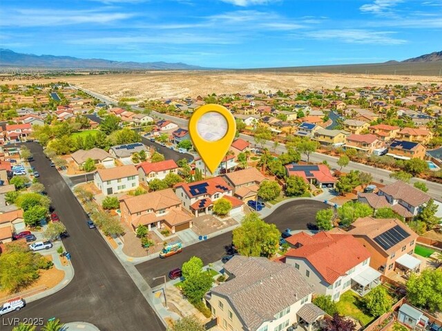 8723 Melissa Meadows St, Las Vegas, NV 89131 - aerial perspective of suburban area featuring a mountainous background