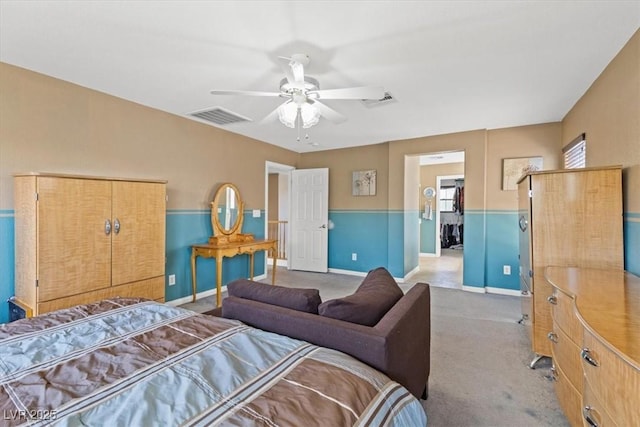 8723 Melissa Meadows St, Las Vegas, NV 89131 - bedroom with carpet floors, a ceiling fan, and baseboards