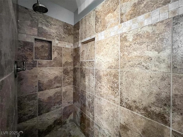 10046 Floragold Ct, Las Vegas, NV 89147 - bathroom view of a tile shower