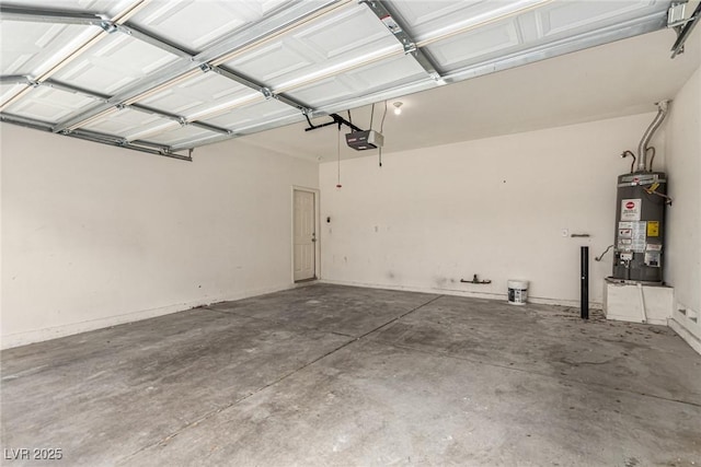 4705 Delicate Arch Ct, North Las Vegas, NV 89031 - garage with strapped water heater and a garage door opener
