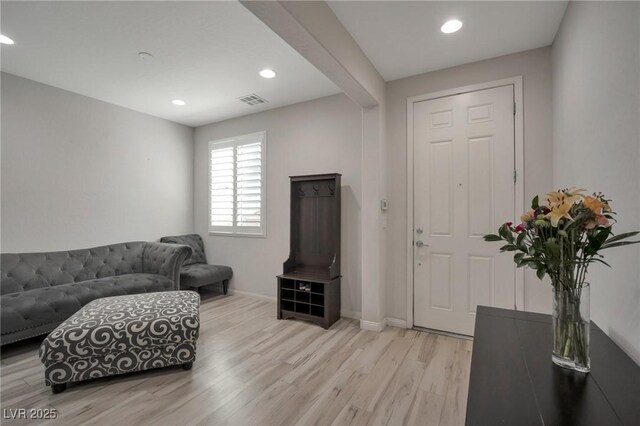 205 Piedmont Alps St, Henderson, NV 89012 - living area with light wood finished floors and recessed lighting