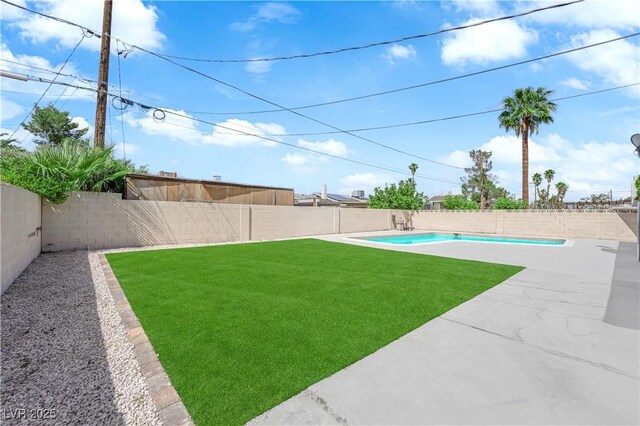 view of yard featuring a patio area