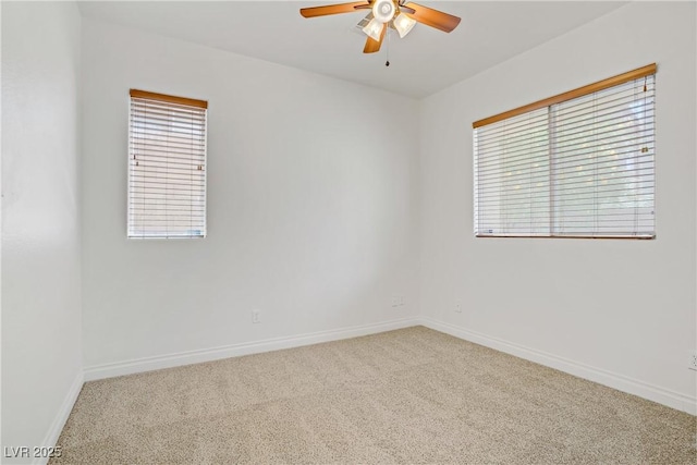 11247 Villa Trentino Ct, Las Vegas, NV 89141 - unfurnished room featuring carpet, a ceiling fan, and baseboards