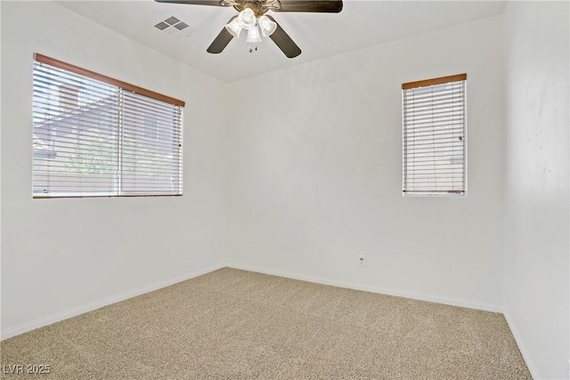 11247 Villa Trentino Ct, Las Vegas, NV 89141 - empty room featuring carpet floors, ceiling fan, and baseboards